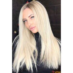 Ombre Platinum Blonde Wigs